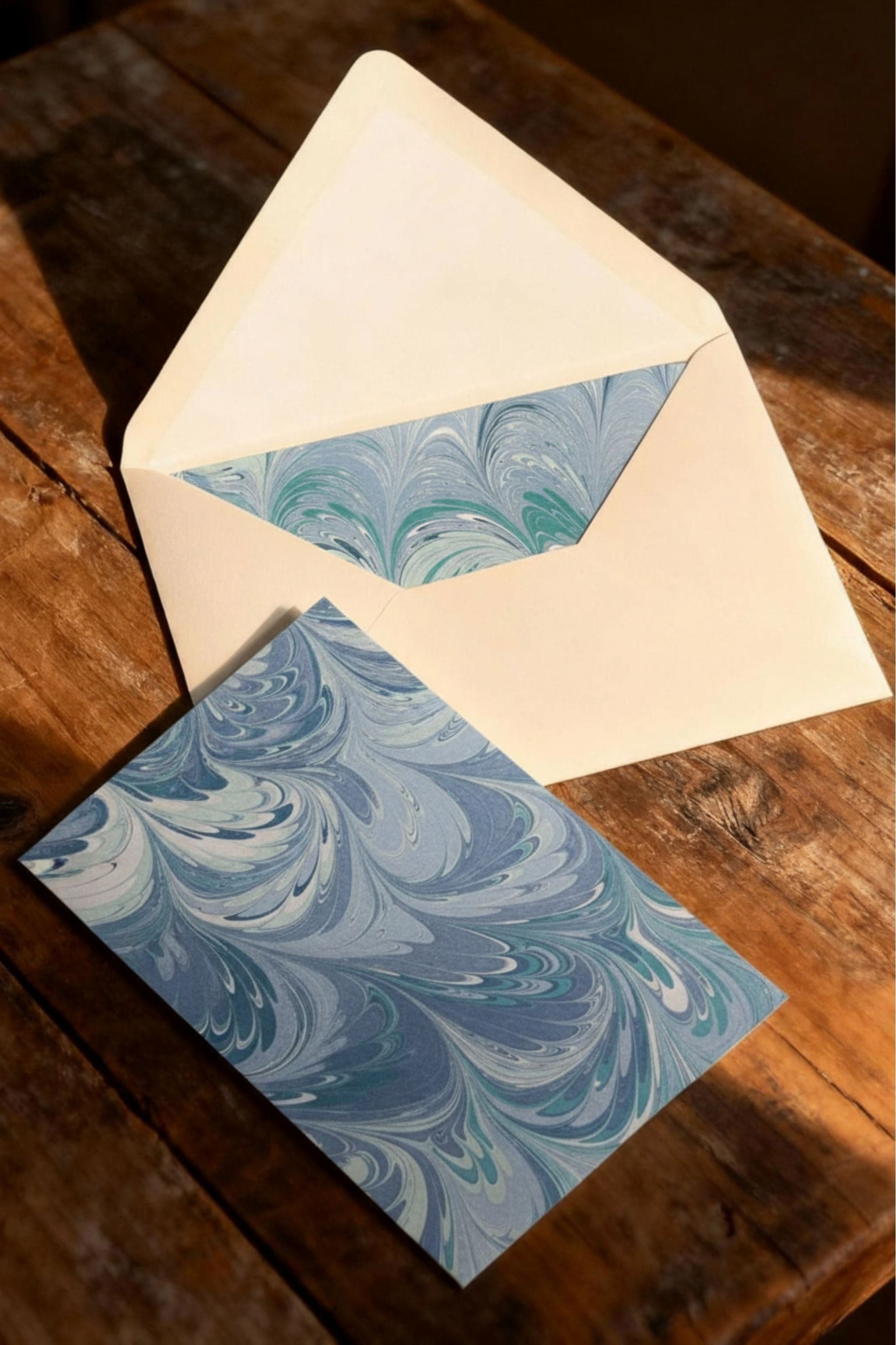 5 Folded Cards — Blue — photo 2