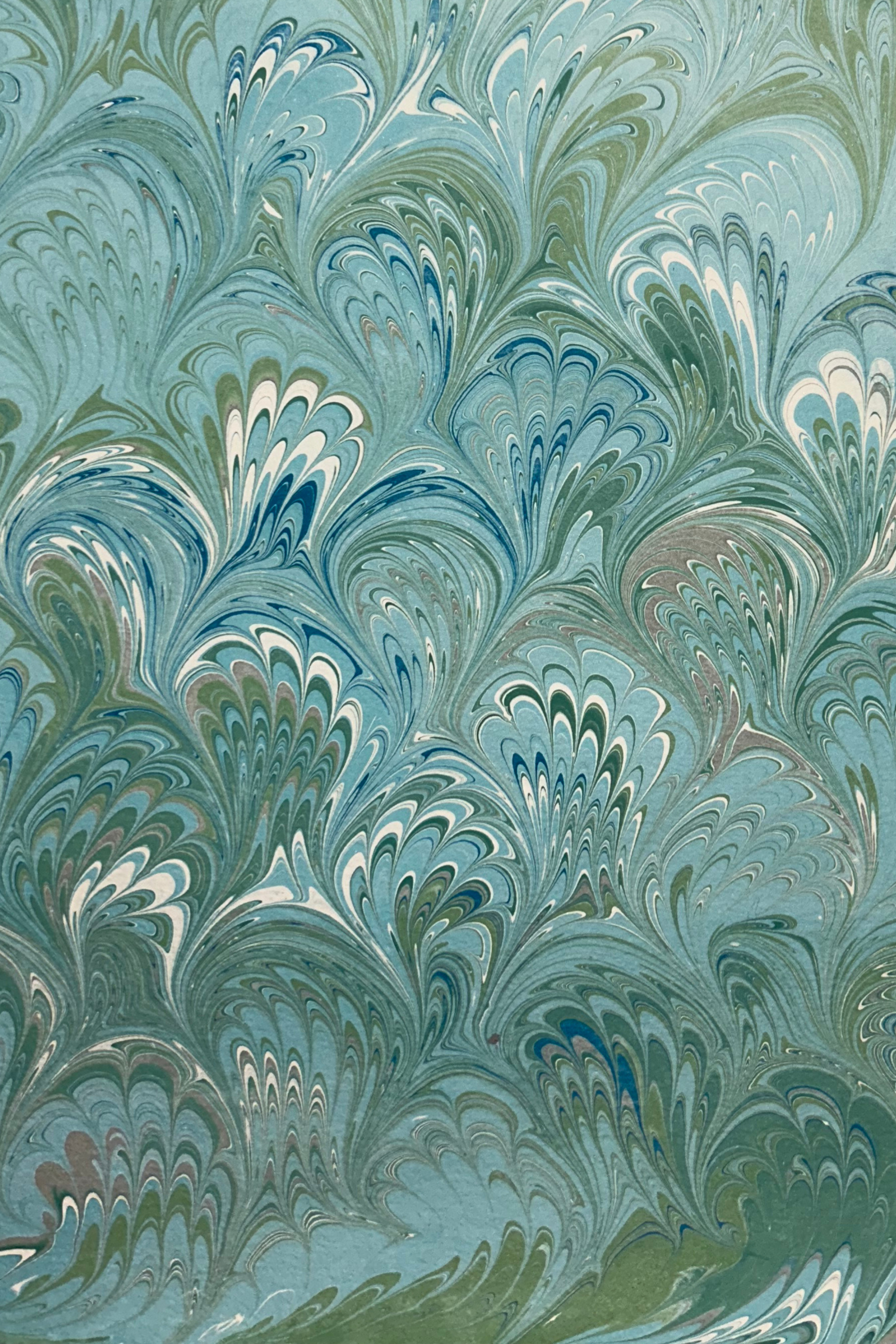 5 Folded Cards — Turquoise